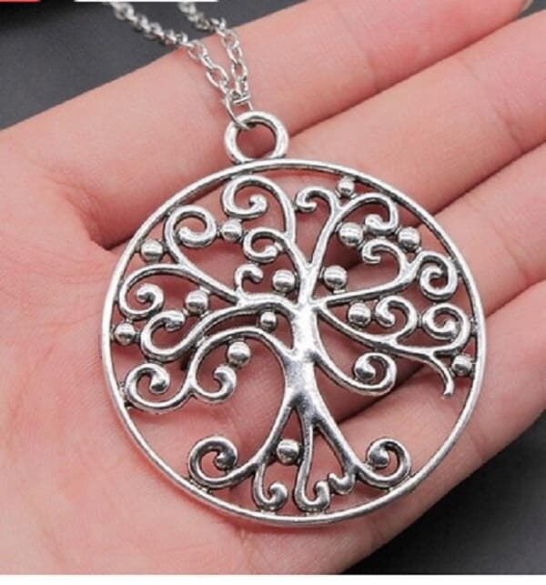 Necklace/Kaulakoru - Tree of Life - Silver - Large