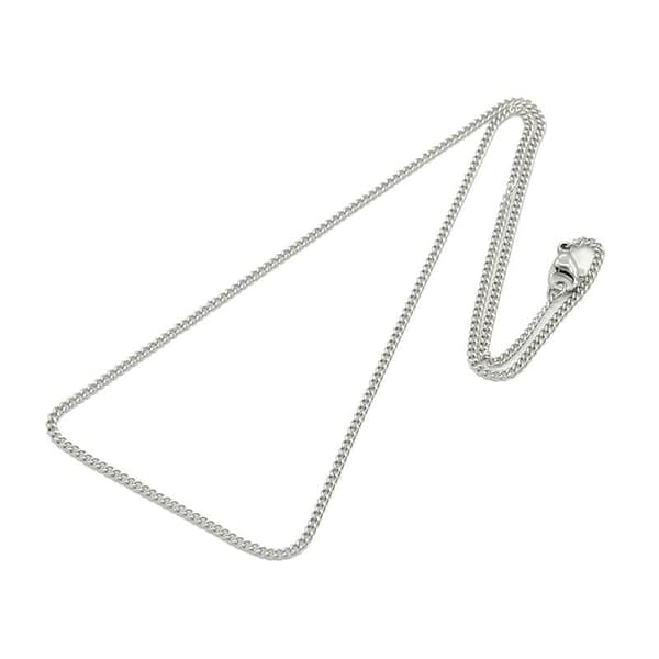 46+5 cm enkel stil halsband 2 mm