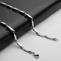 Miniatyrbilde 1 av 4: Chain in stainless steel melon seed shaped choose from 3 different lengths