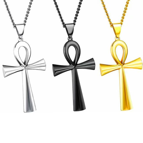 Stilrent Egyptiskt Kors Halsband