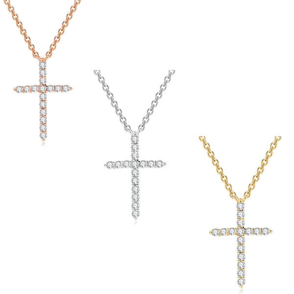 Elegant Stilsäkert Kors Halsband Hög Kvalitet