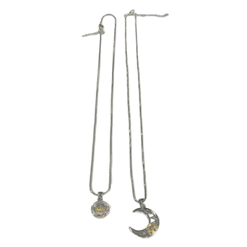 Sun and Moon Par Halsband 2-pack Silver