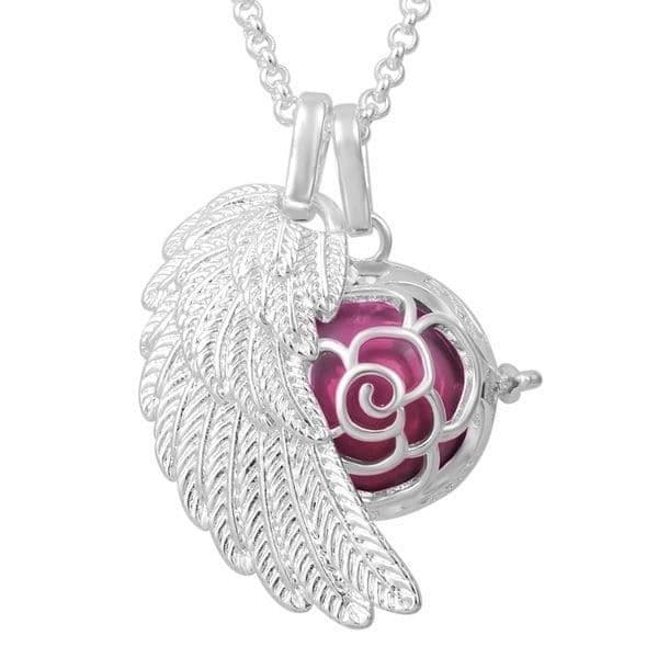 Änglavinge graviditet bola och rosa mönster bur med rosa boll