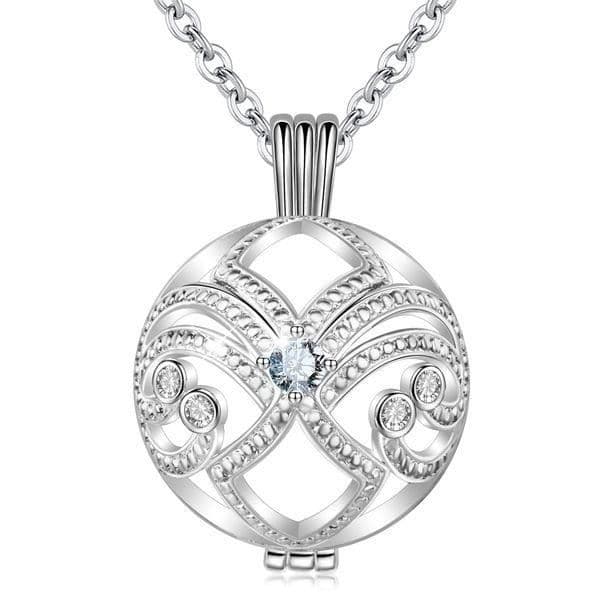 Graviditetboll - Ej specificerat - Iris - Kopparpläterad silver - Kristaller - 20 mm