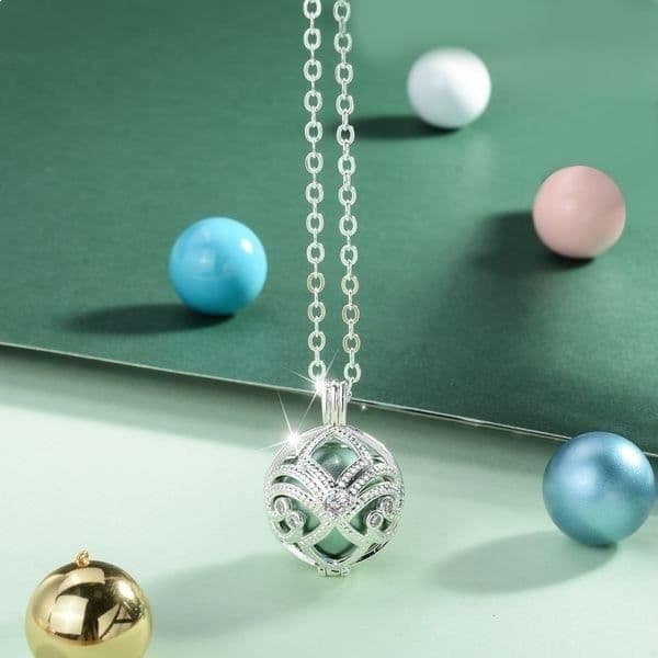 Graviditetboll - Ej specificerat - Iris - Kopparpläterad silver - Kristaller - 20 mm