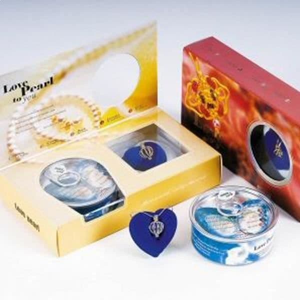 Halsband - Fantasy - Silver - Hjärthänge - Med äkta pärla - Dampresent