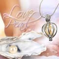 Miniatyrbild 4 av 4: Halsband - Fantasy - Silver - Hjärthänge - Med äkta pärla - Dampresent