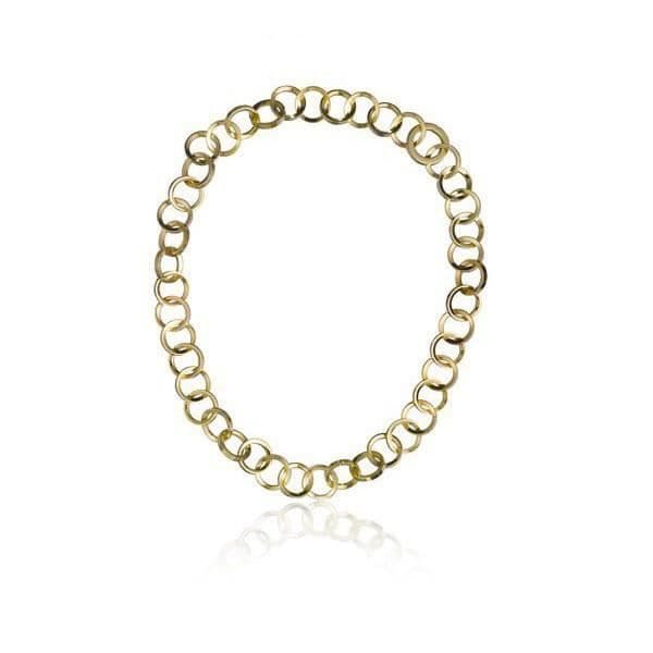 Halsband för kvinnor guldfärgad ring - Original presentidé kvinna smycken