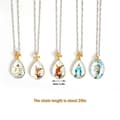 Miniatyrbild 11 av 11: Elegant Vattendroppe Halsband