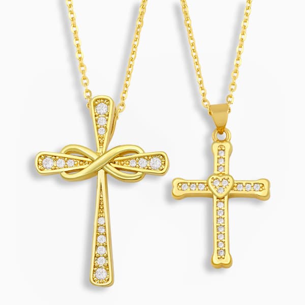 Exklusivt Hög Kvalitets Kors Halsband