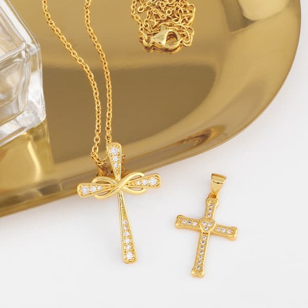 Exklusivt Hög Kvalitets Kors Halsband