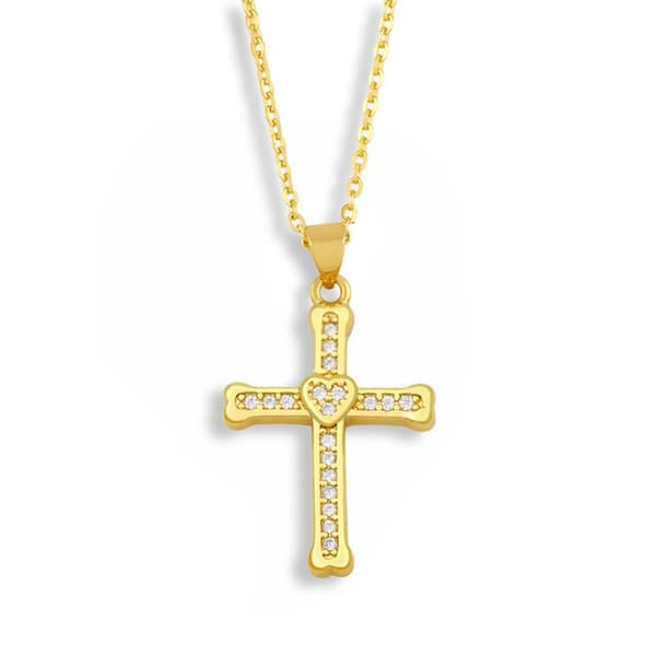 Exklusivt Hög Kvalitets Kors Halsband