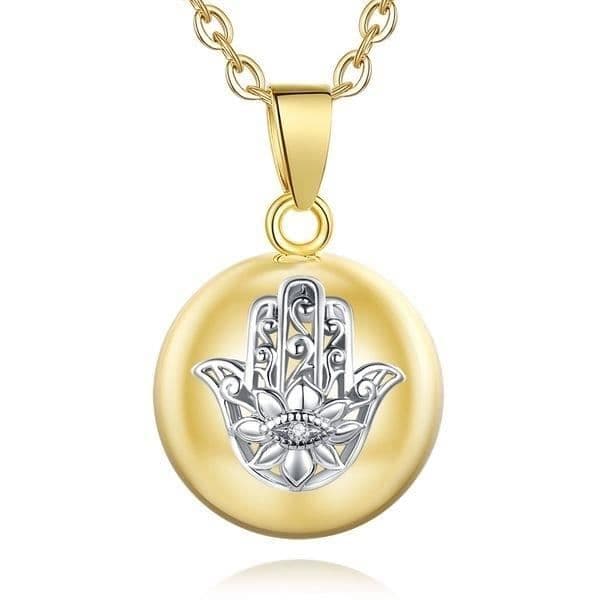 Graviditet bola halsband Fatima hand lotus blomma skyddande öga