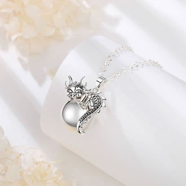 Graviditet bola dragon juvel present framtida mamma Halsband