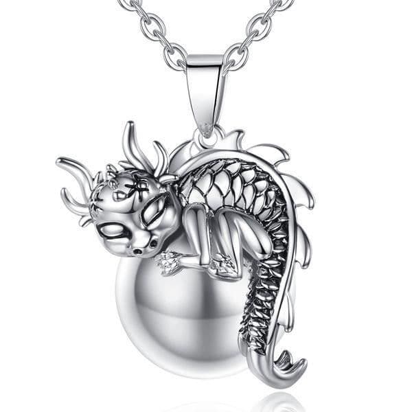 Graviditet bola dragon juvel present framtida mamma Halsband