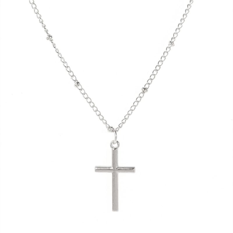 Halsband med kors Silver