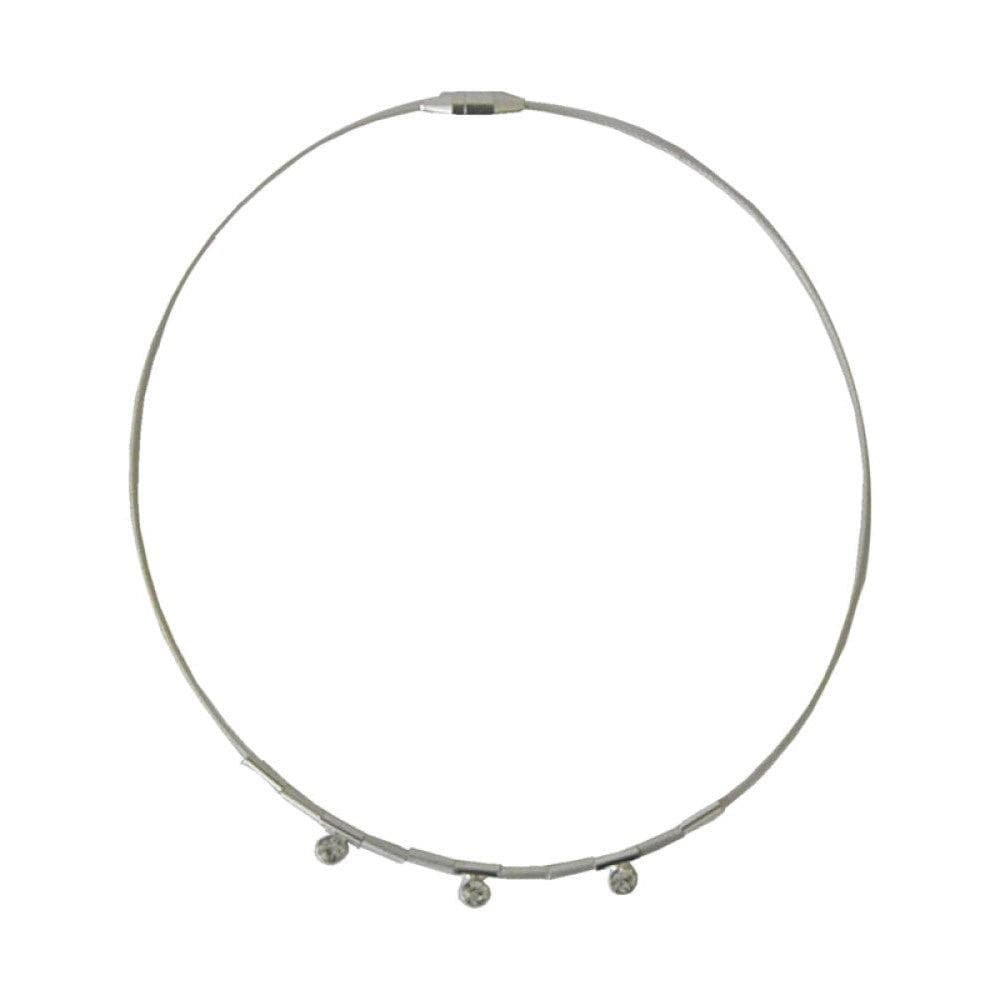 Styv kedja halsband med magnetlås