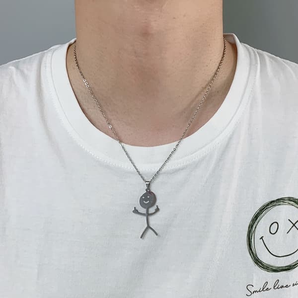 Funny Doodle halsband Silver