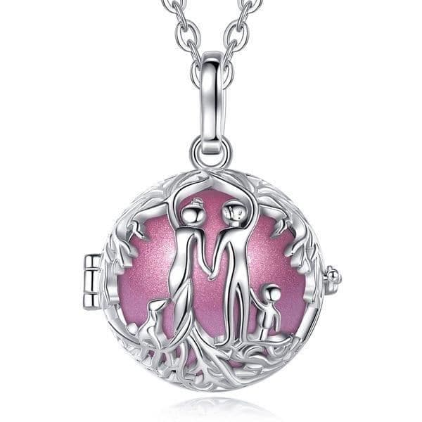Graviditet Bola bur Familj Pink Ball framtida mamma Halsband