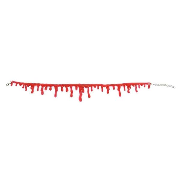 Halloween bloddroppande halsband blodvampyr vampyrhalsband