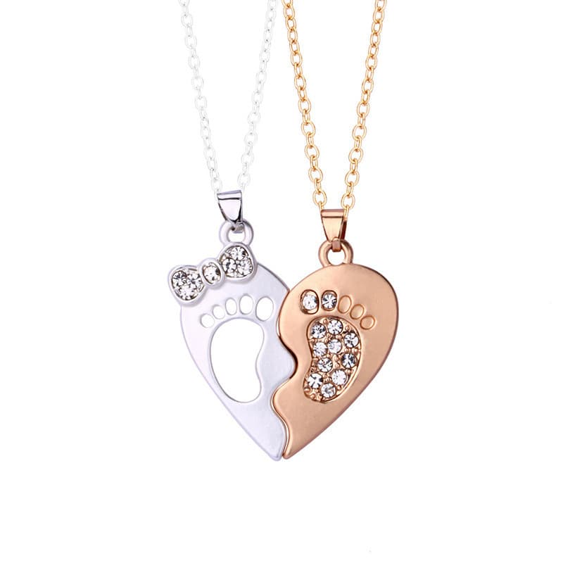 Heart Friendship Halsband Par Halsband 2-Pack Flerfärgad