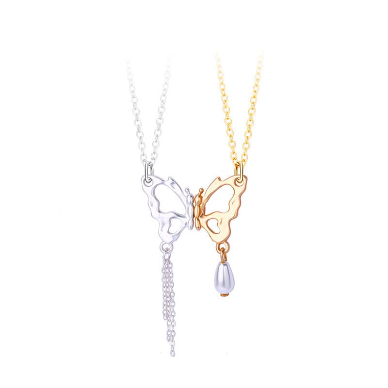 Butterfly Friendship Halsband 2-pack Flerfärgad