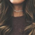 Miniatyrbild 5 av 5: Silver Halsband / Choker - Kedja & Glittrande Rhinestones/Strass