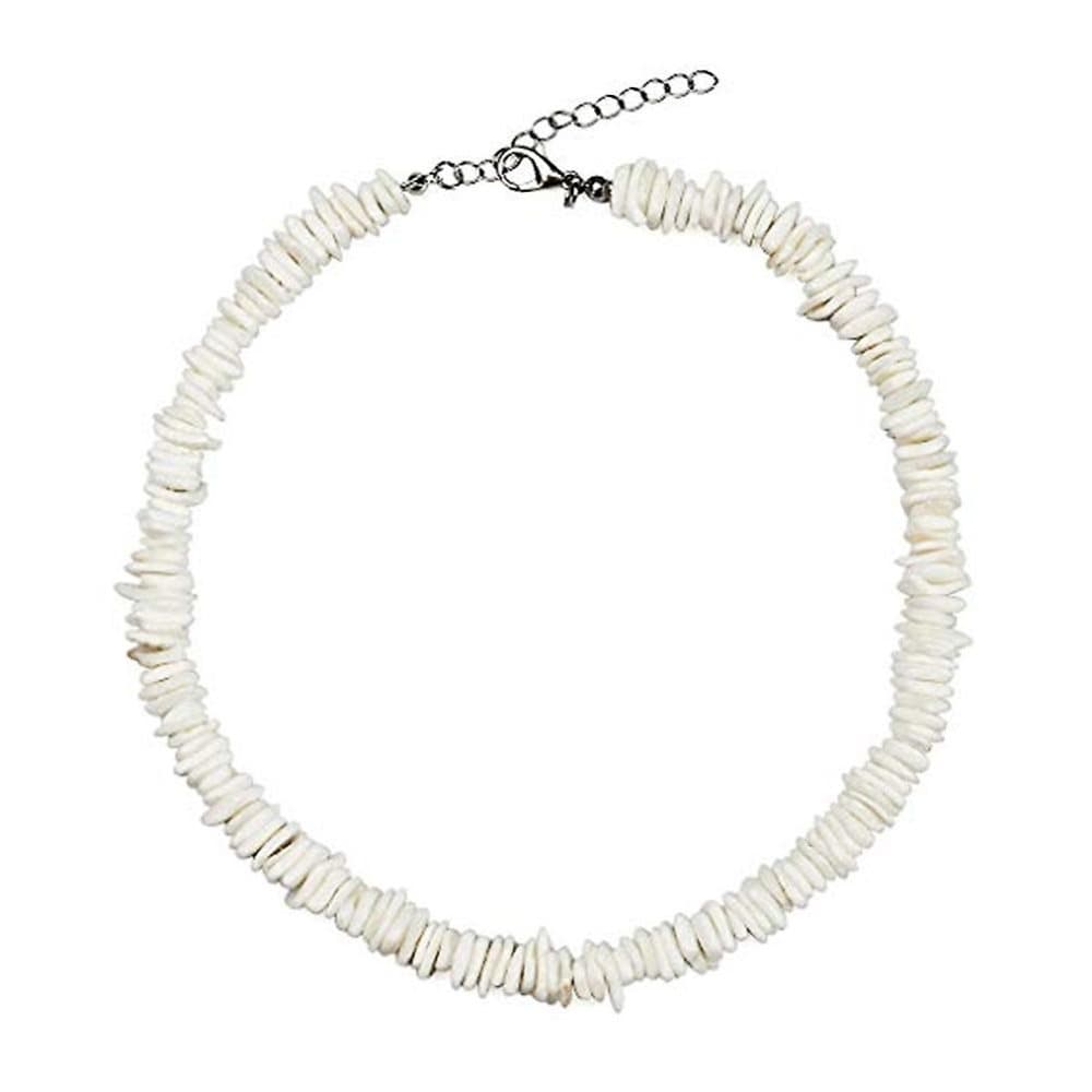 Shell Choker Halsband Justerbart Vit