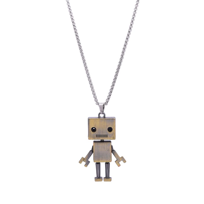 Söt robot retro halsband