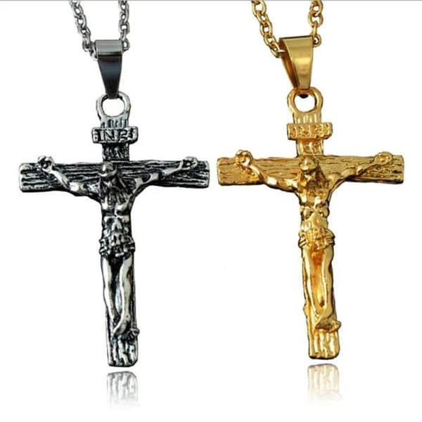 Exklusivt Jesus Kors HÖG KVALITET Halsband