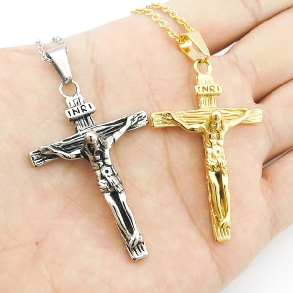 Exklusivt Jesus Kors HÖG KVALITET Halsband