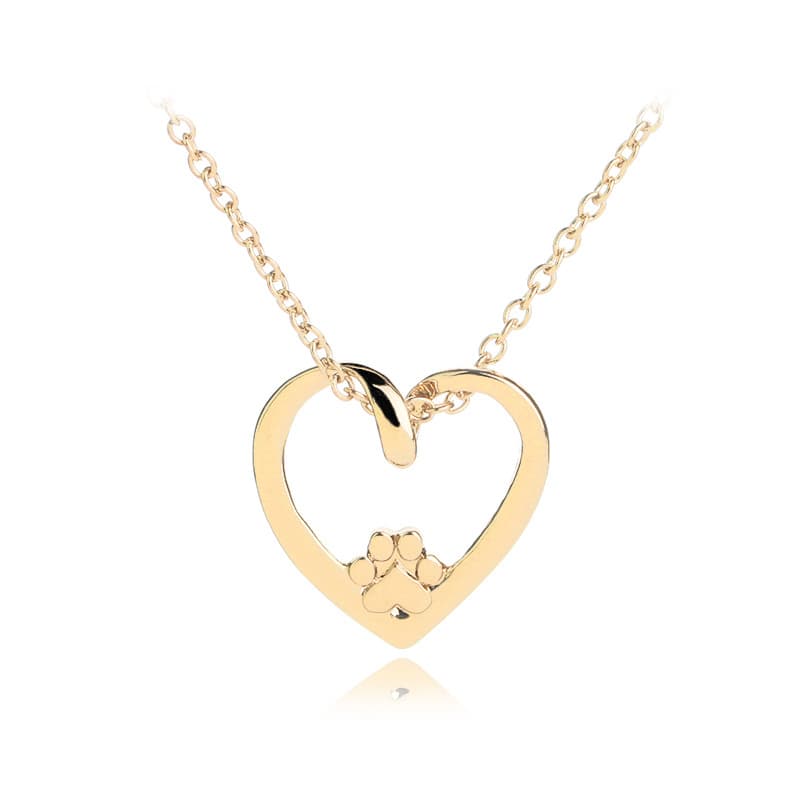 Hjärta halsband Guld