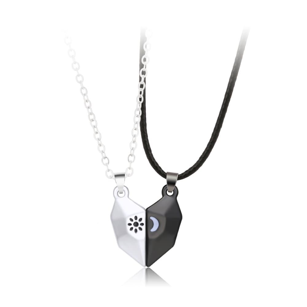 Magnetisk matchande halsband för par Best Friends 2-pack Flerfärgad