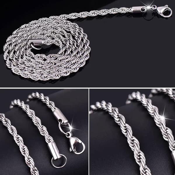 Cordell Länk halsband i stål som håller färgen livet ut