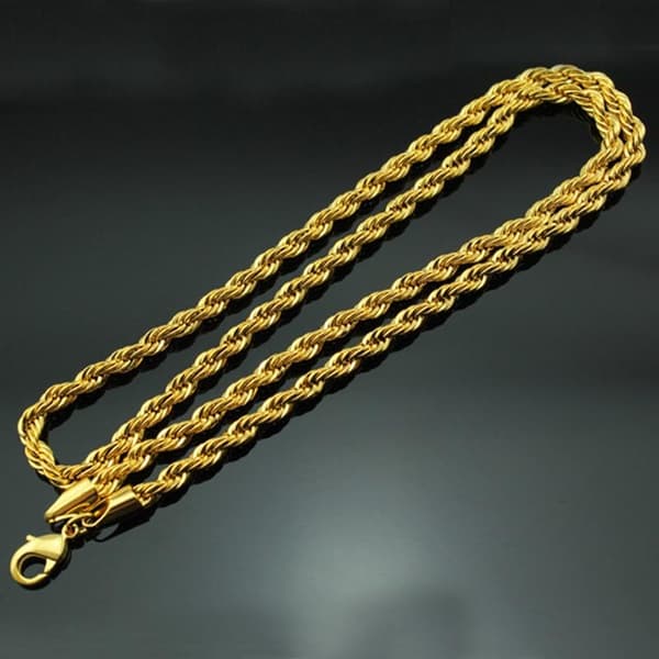 Cordell halsband i rostfritt stål med 18k guldplätering