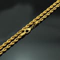 Miniatyrbild 1 av 3: Cordell halsband i rostfritt stål med 18k guldplätering