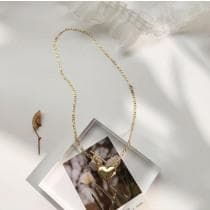 Guld Halsband med Hjärtformat Hänge / Enkelt Blankt Hjärta