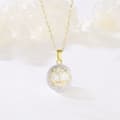 Miniatyrbild 2 av 2: Guld Lotus Flower Graviditet Bola halsband