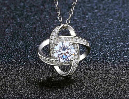 Swirl Pendant 925 Sterling Silver Chain Necklace Womens Girls Jewellery Gift UK