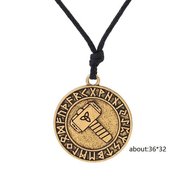 Thor's Hammer viking / gotisk amulet vedhæng halskæde