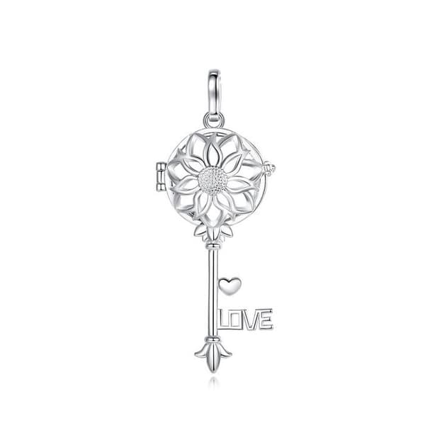 Blomma Graviditet Bola Key Love Pink Ball Halsband