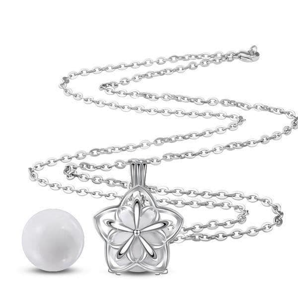 White Ball Starry Flower Graviditet Bola Halsband
