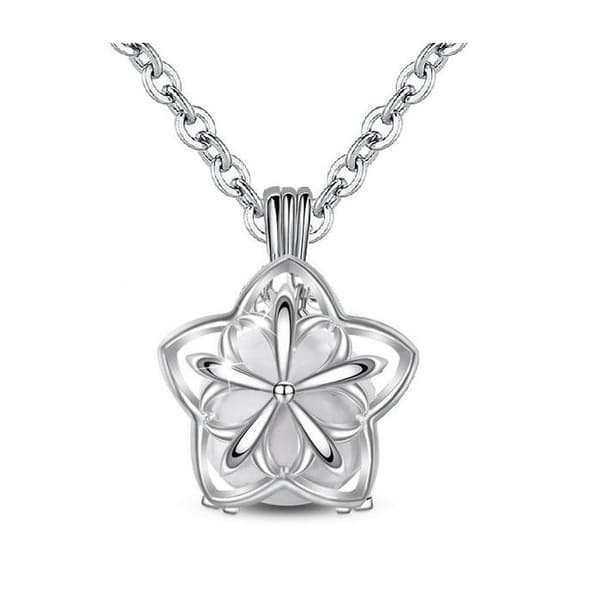 White Ball Starry Flower Graviditet Bola Halsband