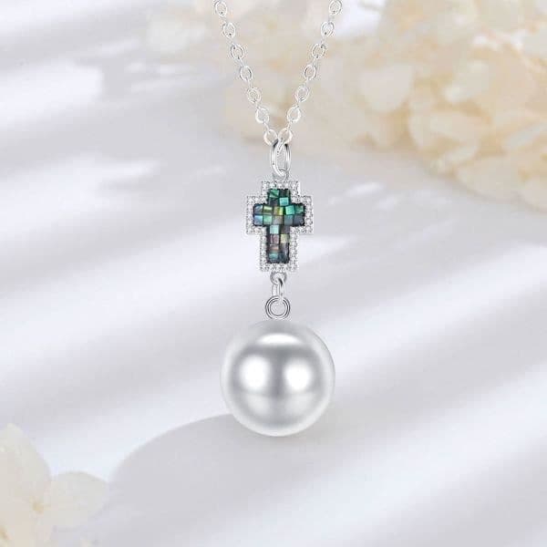 Bola av Graviditet Cross mosaik Halsband