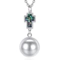 Miniatyrbild 1 av 4: Bola av Graviditet Cross mosaik Halsband