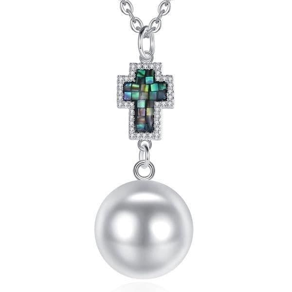 Bola av Graviditet Cross mosaik Halsband