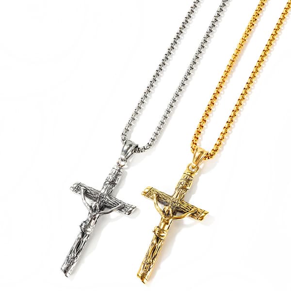 Exklusivt Halsband medJesusKors (Rostfritt Stål)
