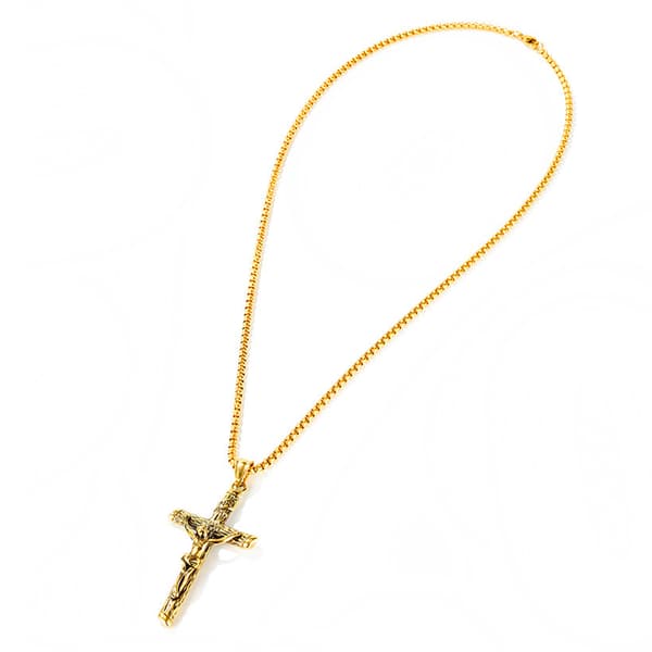 Exklusivt Halsband medJesusKors (Rostfritt Stål)