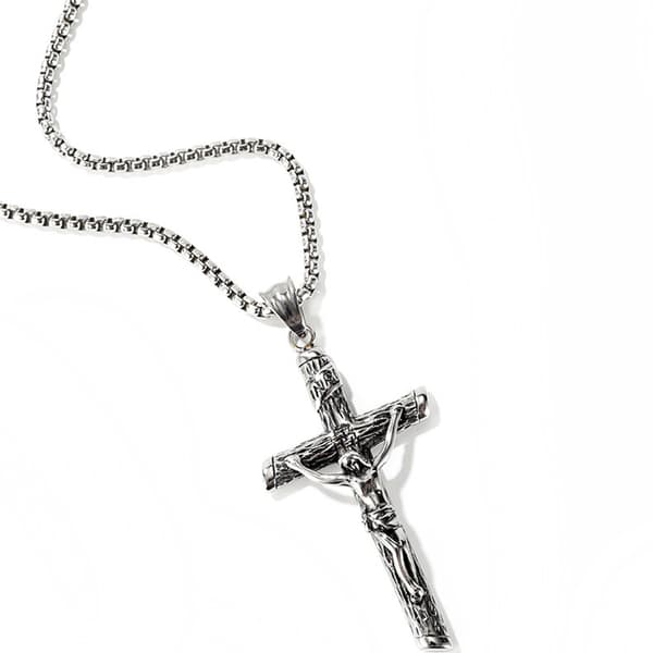 Exklusivt Halsband medJesusKors (Rostfritt Stål)