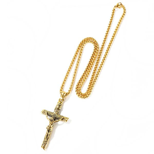 Exklusivt Halsband medJesusKors (Rostfritt Stål)